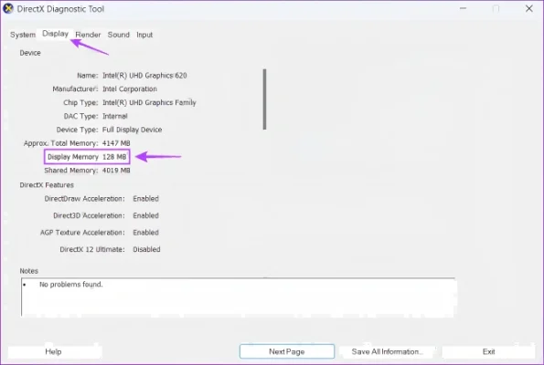 integrated gpu vram